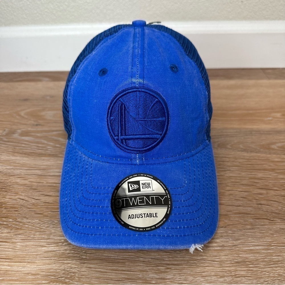 NWT New Era State Warriors NBA Tonal Washed 9Twenty Blue Snapback Hat